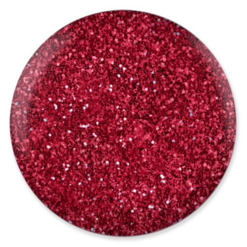 DND DC Platinum - Soak off Gel in Glitter Metallic Effect - 184 Ultra Red