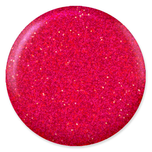 DND DC Mermaid Soak off Gel in holographic glitter - #222 Cerise