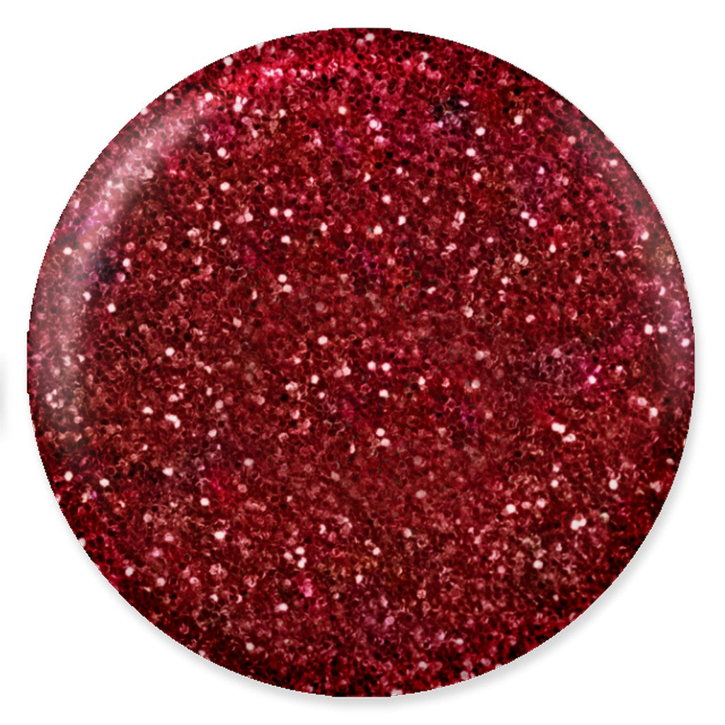 DND DC Mermaid Soak off Gel in holographic glitter - #233 Merlot