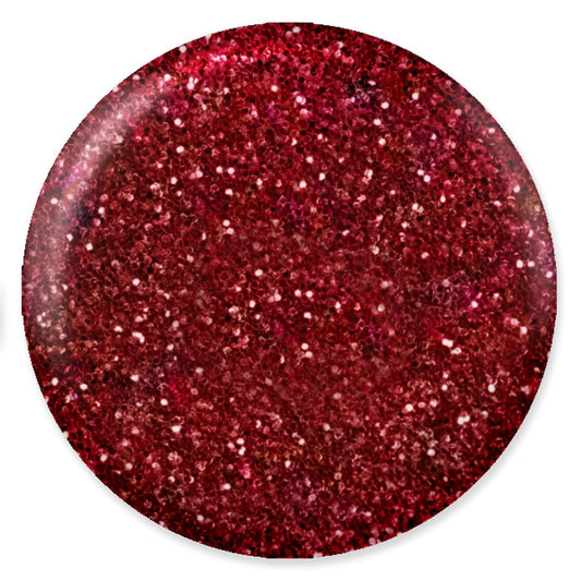 DND DC Mermaid Soak off Gel in holographic glitter - #233 Merlot