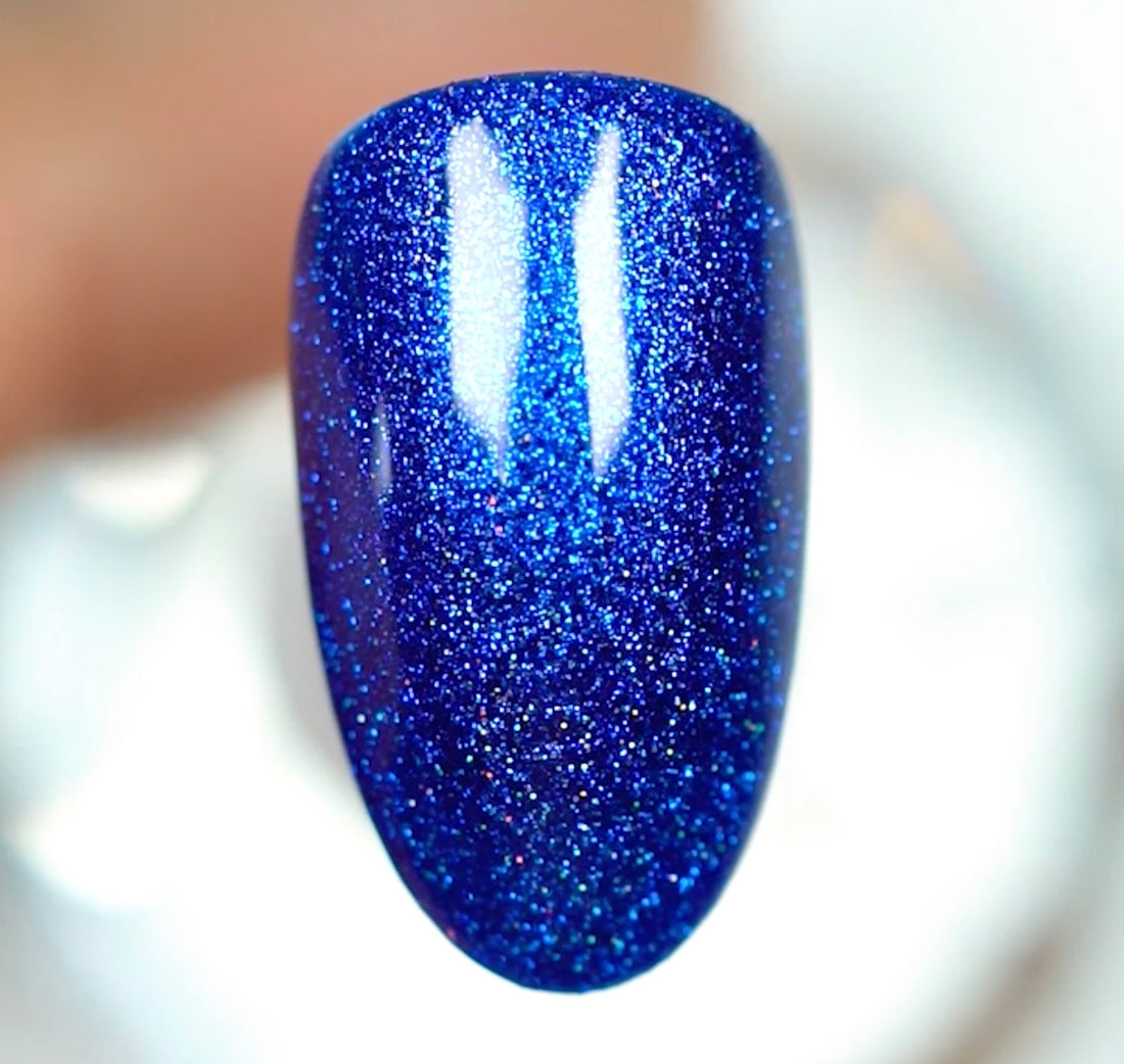 DND DC Mermaid Soak off Gel in holographic glitter - #249 Ocean