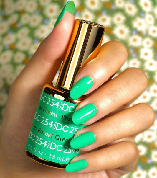 DND DC Premium set Gel Color Matching Polish Color - Forest Green #254