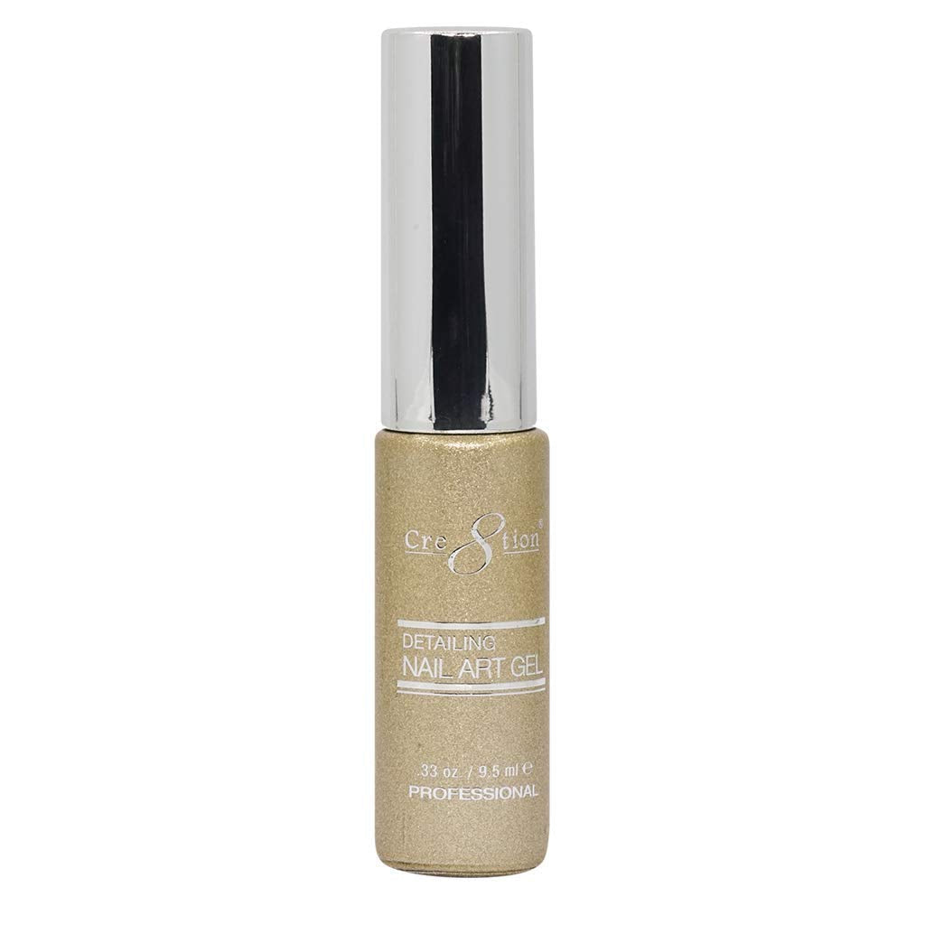 Cre8tion - Gel Nail Polish - Detailing Nail Art (32-Gold Platinum 3)