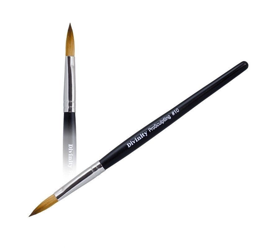 Divinity ProSculpting Acrylic Nail Brush For manicure Powder - Size #10