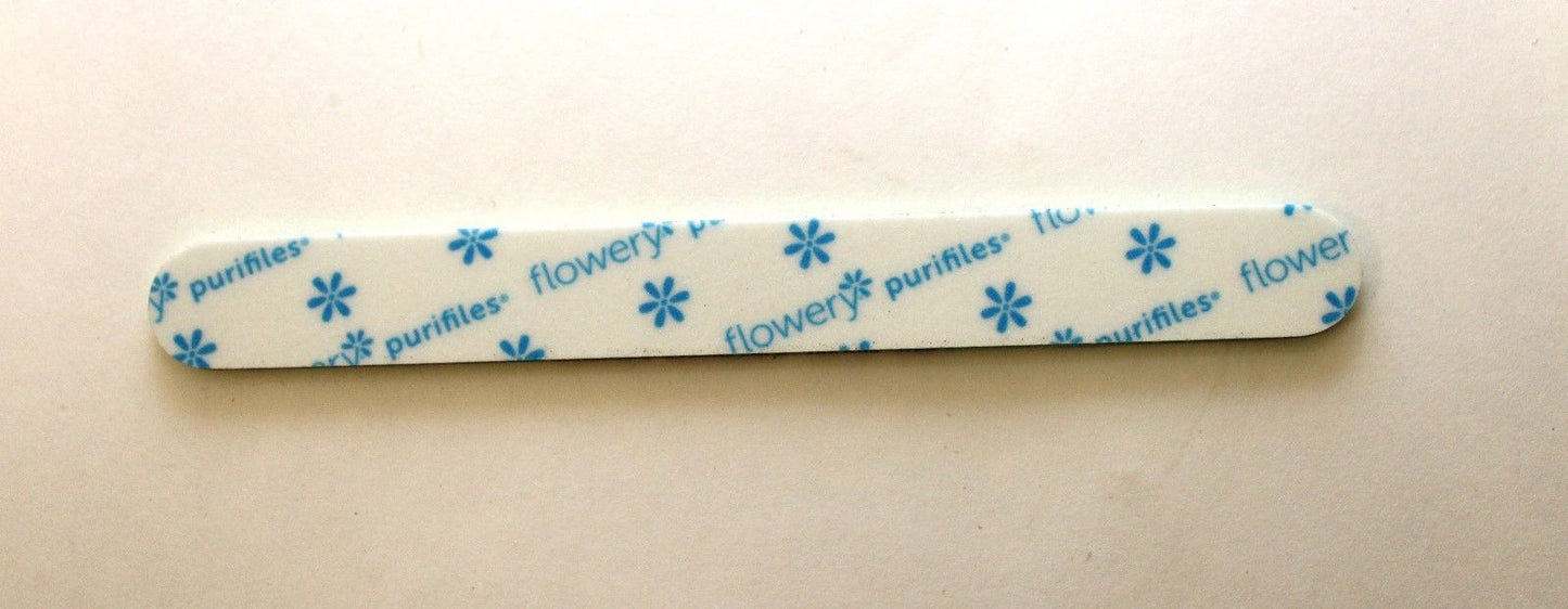 Flowery Purifiles Disinfect Nail Files (80/100 grit) - 20/pack