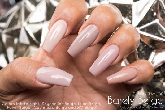 Tammy Taylor -"Barely Beige Collection" Soak off Gel color - 5 COLORS