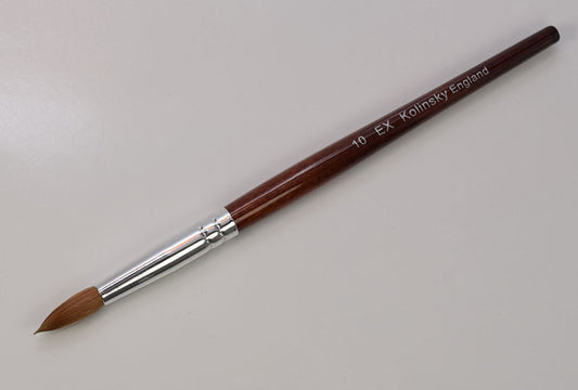 EX Kolinsky Acrylic Nail Brush for Acrylic Powder Manicure Pedicure (Round)