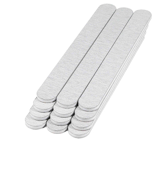 Pack of 12 - Zebra Nail Files, Professional Quality Grit 80/80 - (Made in USA)