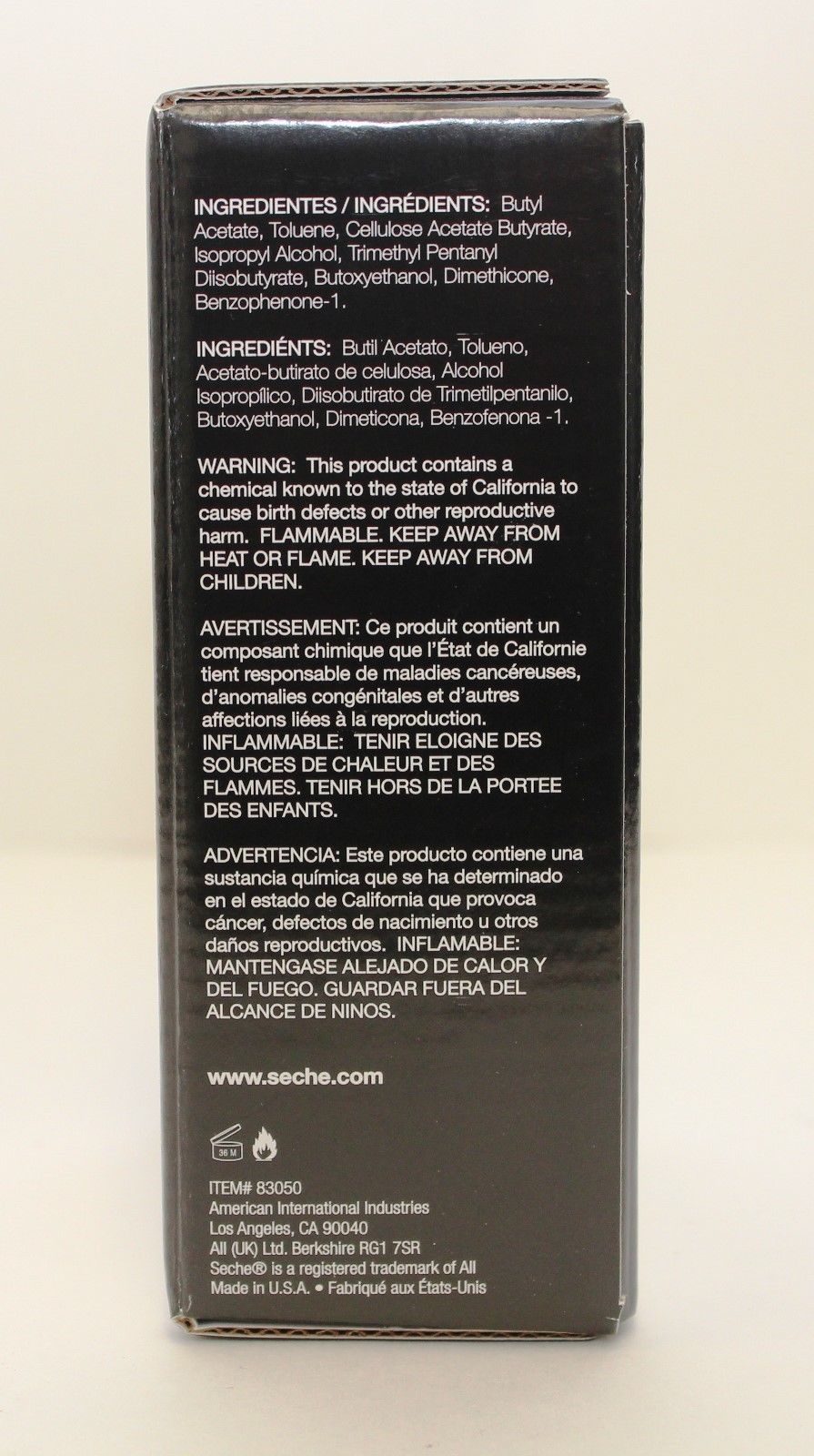 SECHE VITE - Dry Fast Top Coat Bundle - 4oz/118mL Refill + 0.5oz