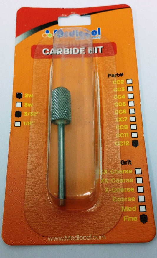 Medicool Safety Carbide Bits *FINE* Grit - 2way (CC12)