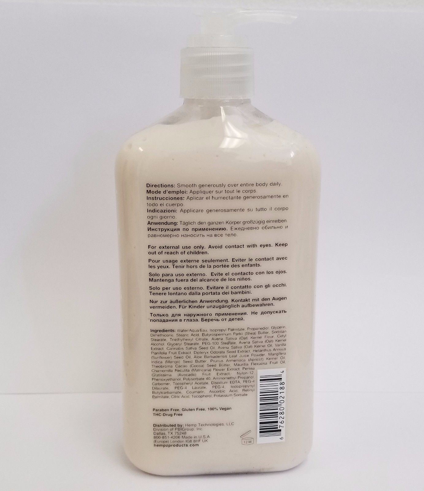 Hempz Lotion Sensitive Skin Herbal Body Moisturizer- 17 fl. oz