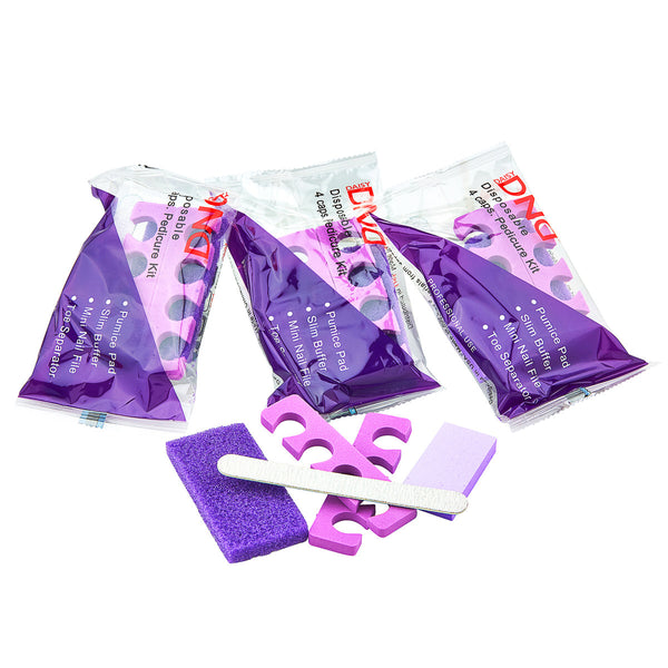 DND Disposable Pedicure Kit w/ Toe Separator - 200 Packs / Case