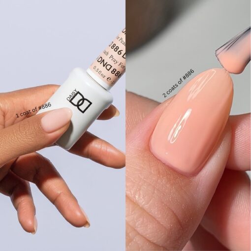 DND Gel Polish & Lacquer - 886 Pray For Peach