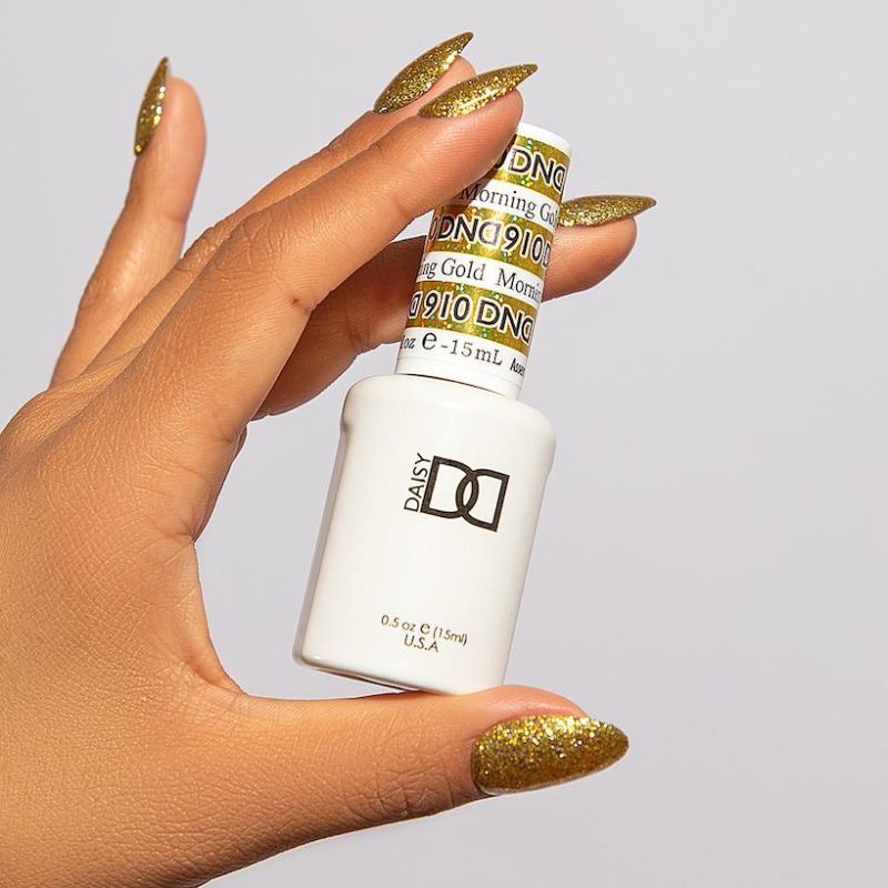 DND Gel Super Glitters #910 Morning Gold