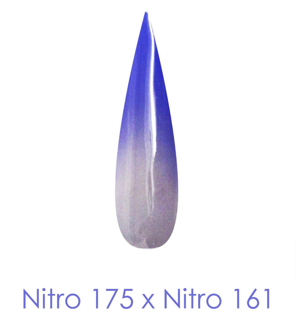 Nitro Dipping Powder - Set of 2 Ombre Colors 2oz/Jar - BONE TO ASHES (NT175 X 161)