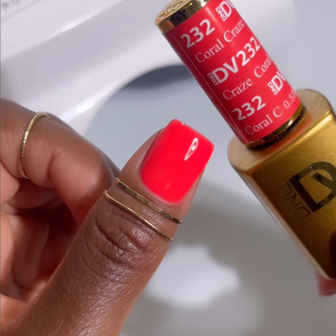 DND Diva Gel & Nail Polish - Coral Craze #232