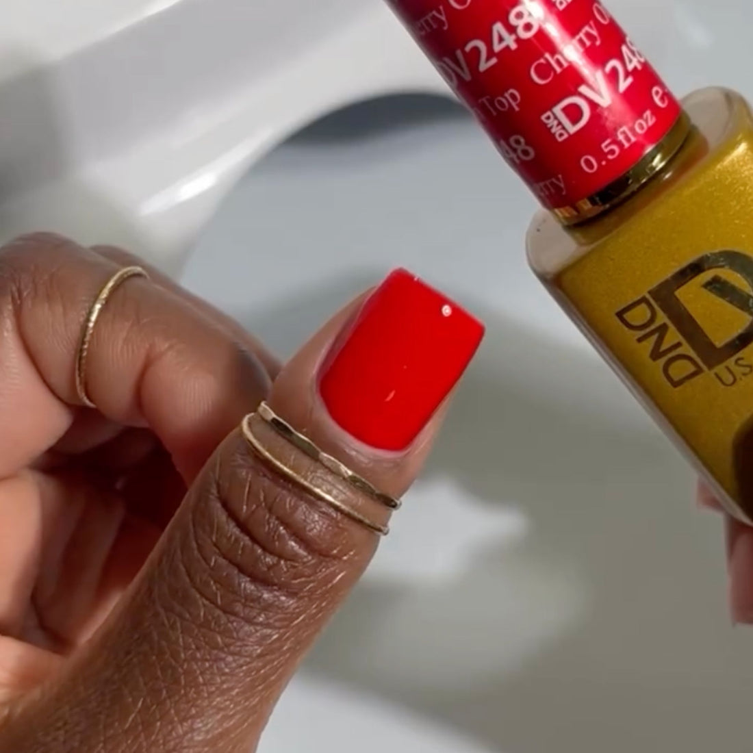 DND Diva Gel & Nail Polish - Cherry On Top #248