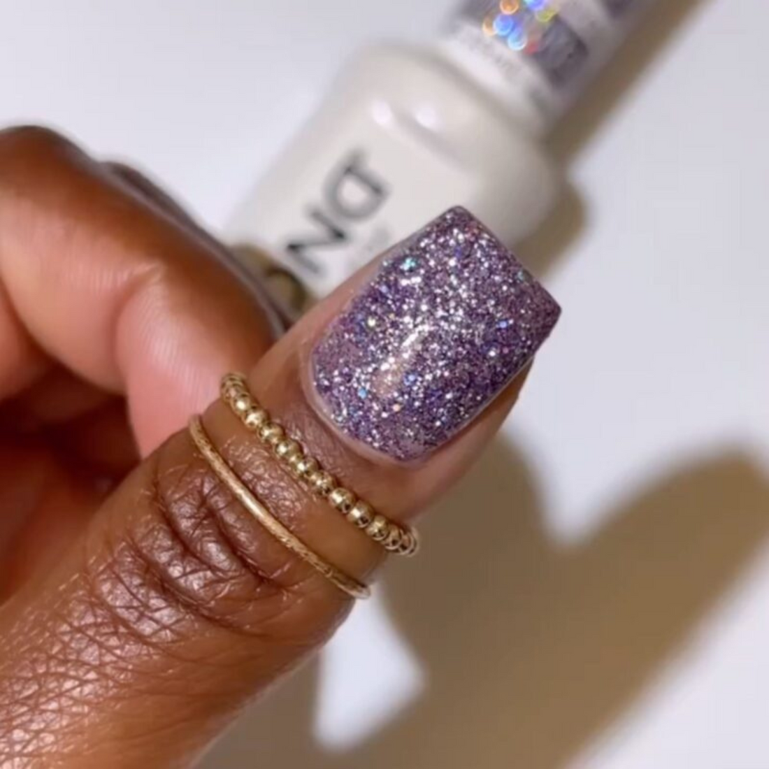 DND Gel Super Glitters #912 Lavender Aura