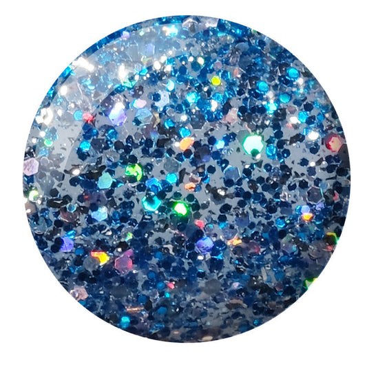 DND Gel Super Glitters #927 Blue Illusion