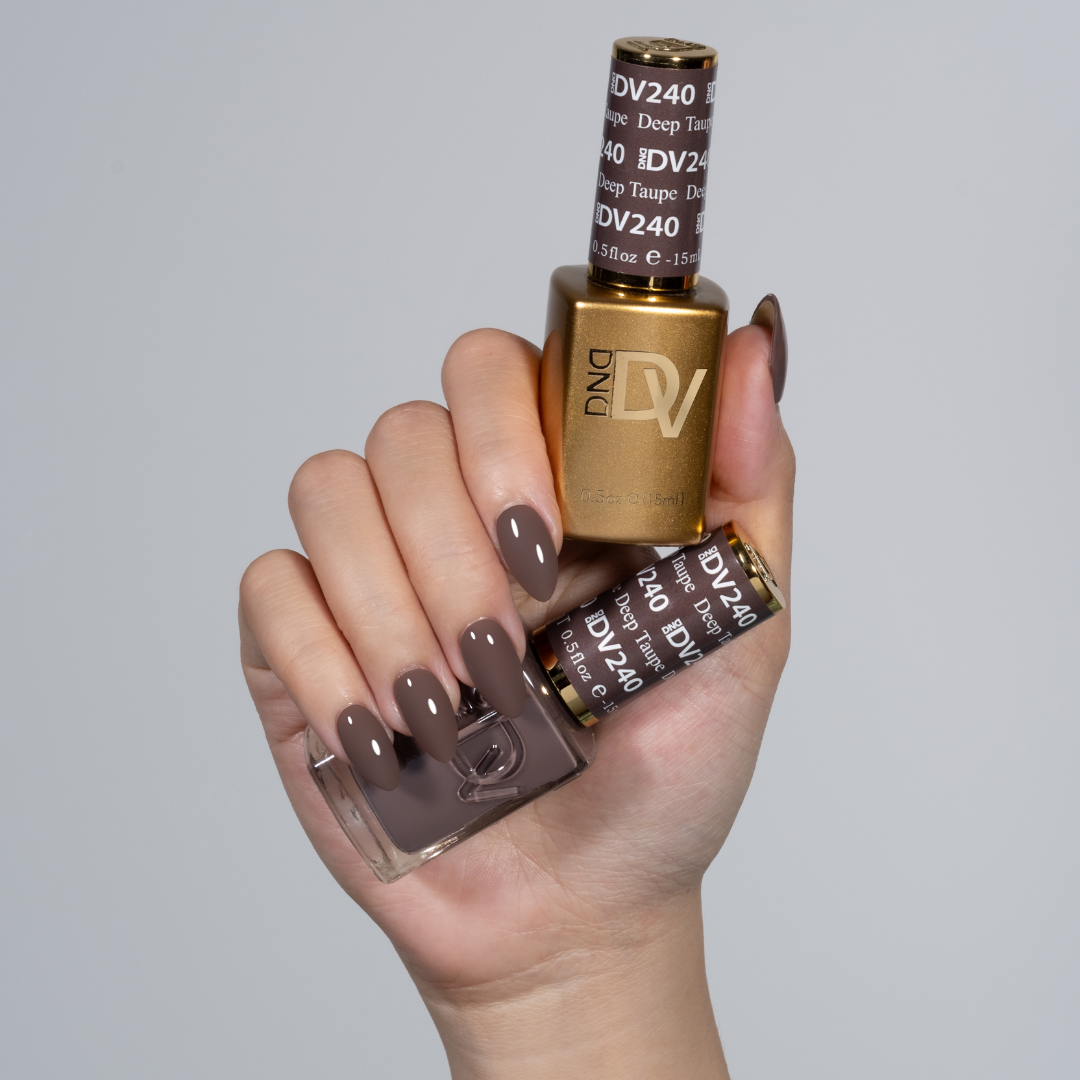 DND Diva Gel & Nail Polish - Deep Taupe #240