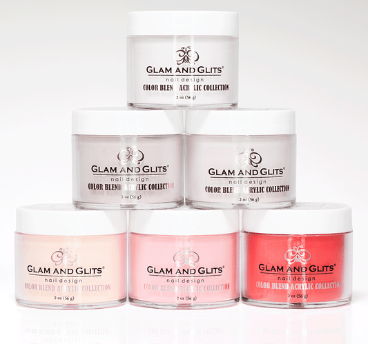 Glam and Glits - Ombre' & Marbling Nail Powder Color Blend COMPLETE Collection 48 Colors - 2oz/Jar (FREE SHIPPING)