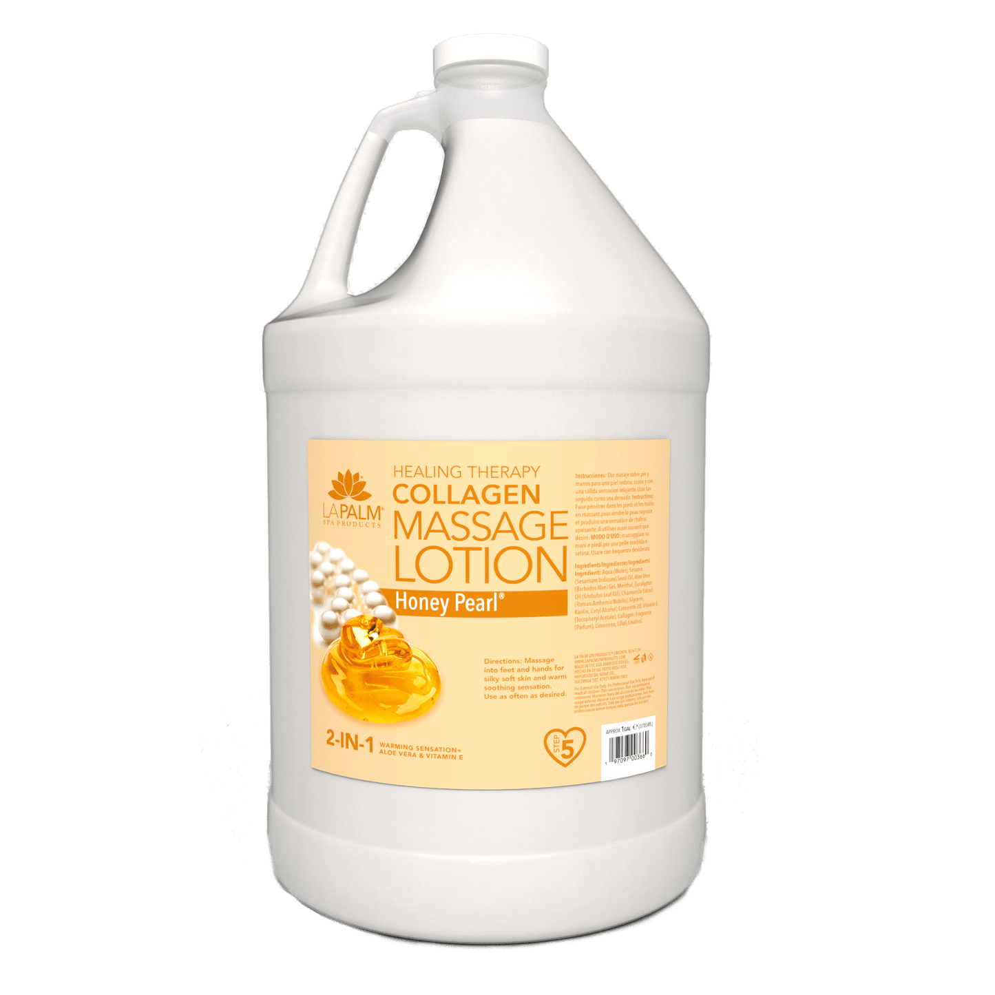 La Palm Healing Therapy Collagen Massage Lotion - Honey Pearl