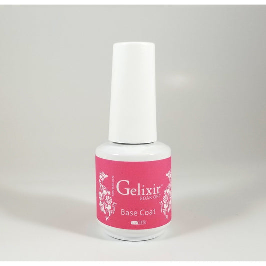 GELIXIR - Soak Off Gel - Base No-wipe Top Coat - .5 Oz / 15 mL