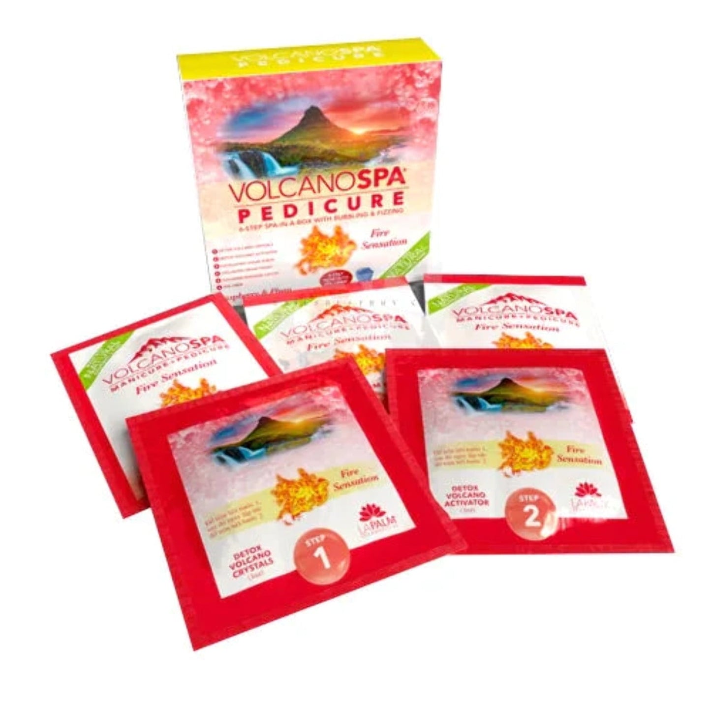 Volcano Pedicure Spa 6 Steps - Raspberry & Plum