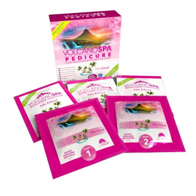 Volcano Pedicure Spa 6 Steps Honeysuckle Tiki Island, Case of 36 packs