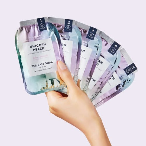 Voesh 5 in 1 Step Spa Pedibox Unicorn Peach - Case 50 boxes