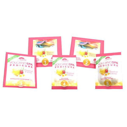 Volcano Pedicure Spa 6 Steps Tropical Citrus - Case of 36 packs