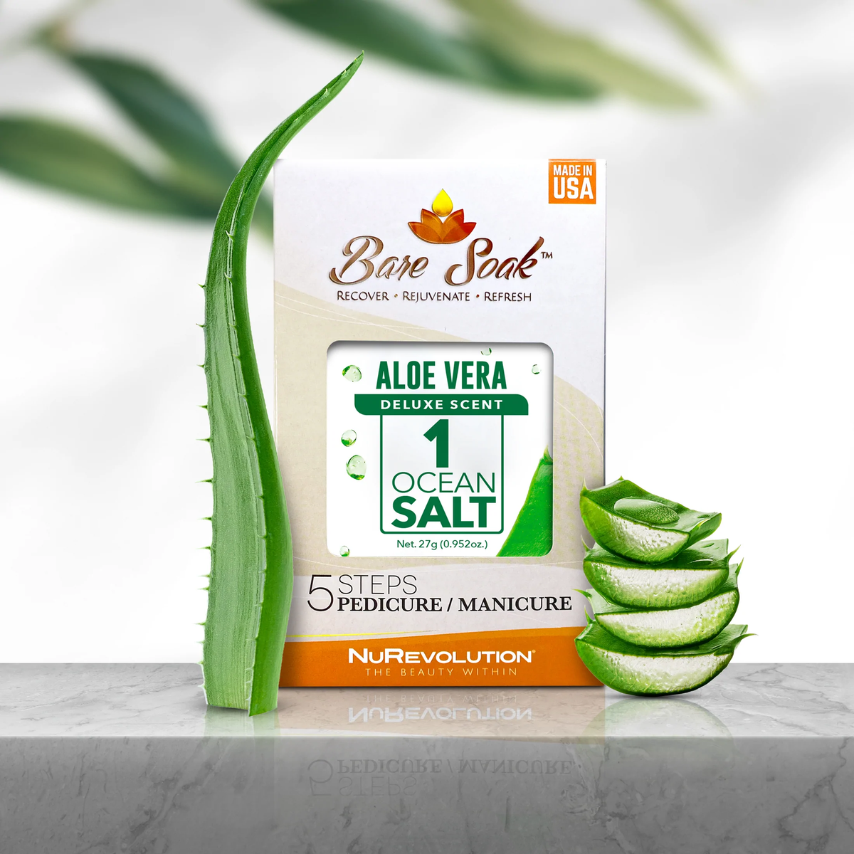 Nurevolution Bare Soak 5 Step Case 50 kits - Aloe Vera