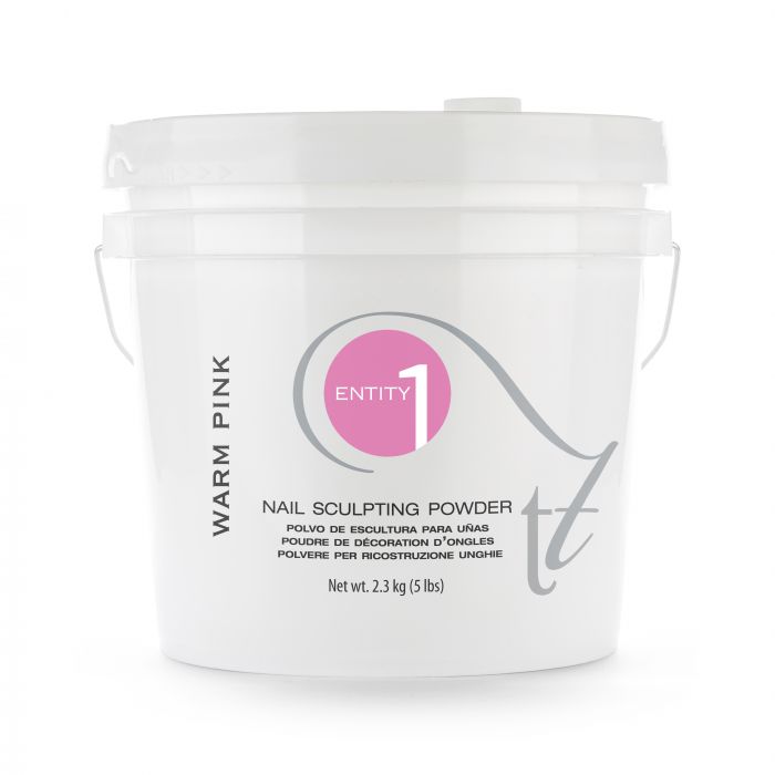 Entity Nail Sculpting Acrylic Powder 5 LB Bucket - Warm Pink