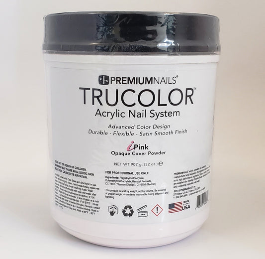 PREMIUMNAILS Trucolor Nail Acrylic Opaque Cover Powder - iPINK - Choose your size