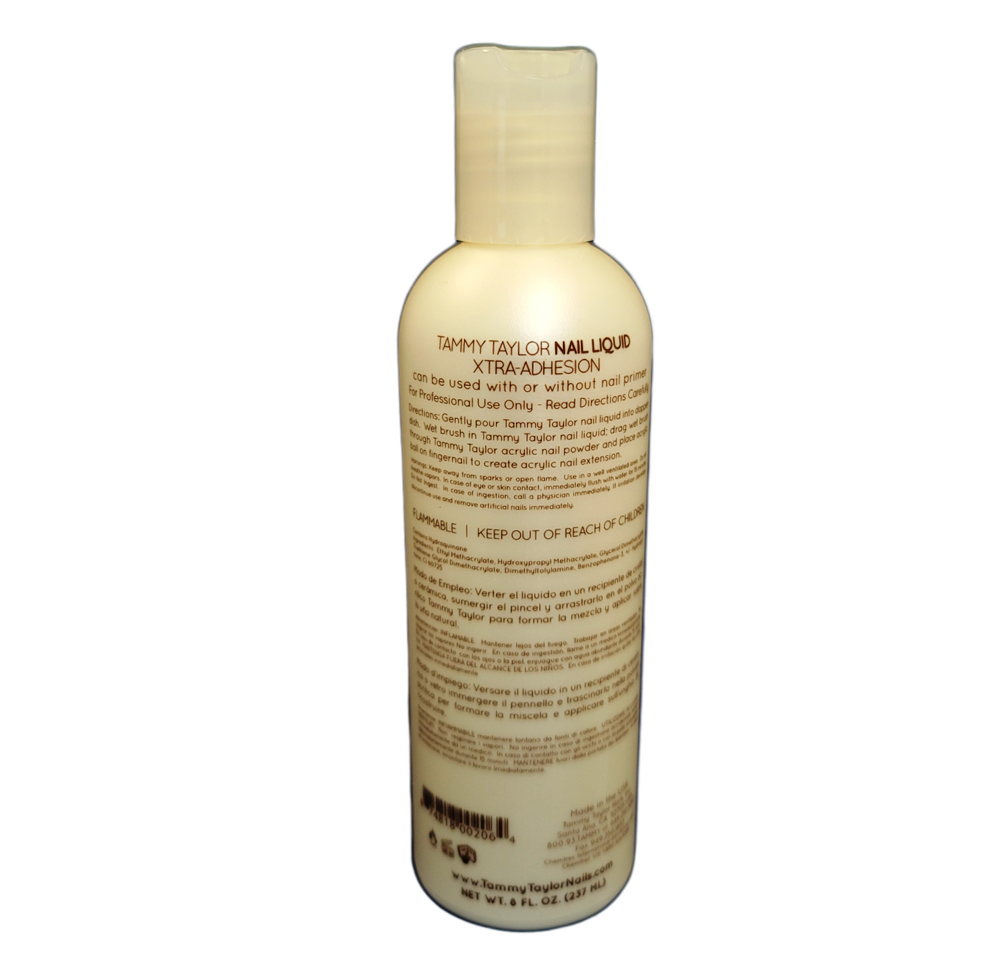 Tammy Taylor Nail Acrylic Liquid 8oz - Xtra-Adhesion