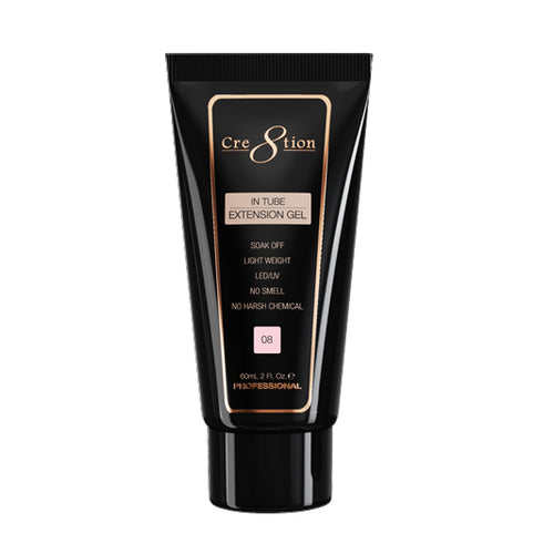 Cre8tion Poly Gel-Extension Gel In Tube 2oz - #08