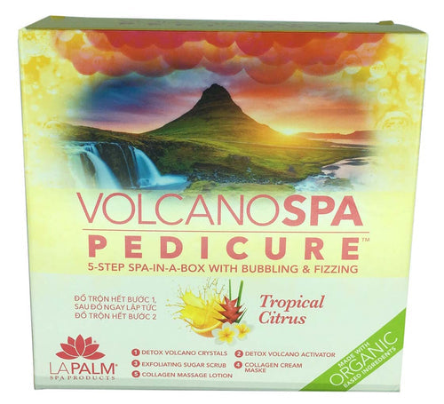 Volcano Pedicure Spa 6 Steps Tropical Citrus - Case of 36 packs