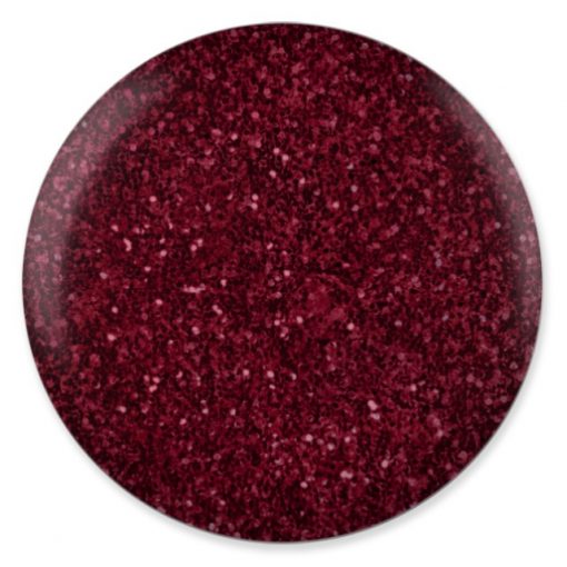 DND DC Platinum - Soak off Gel in Glitter Metallic Effect - 183 Burgundy