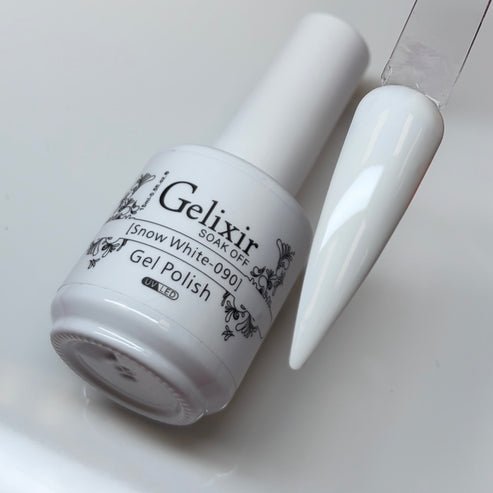 Gelixir Gel polish #090 - Snow White 0.5oz