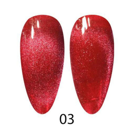 DND DC 9D Cateyes Gel  #03 – Ruby Mirage