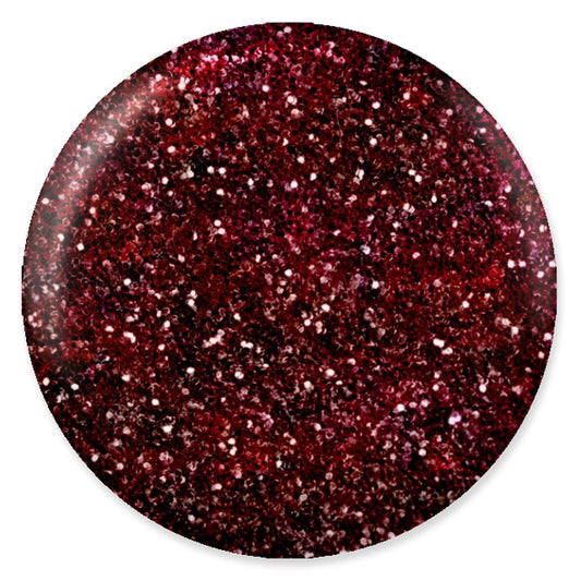 DND DC Mermaid Soak off Gel in holographic glitter - #228 Rouge