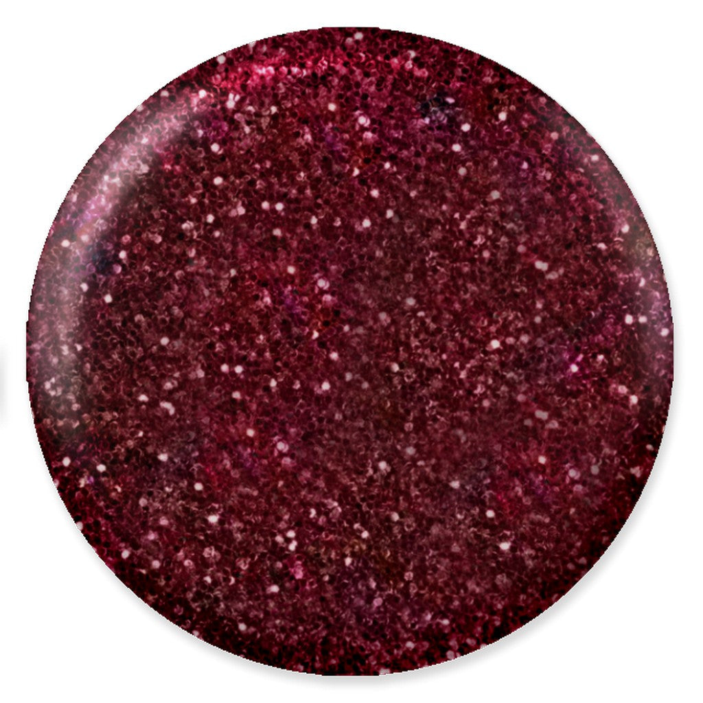 DND DC Mermaid Soak off Gel in holographic glitter - #231 Bordeaux
