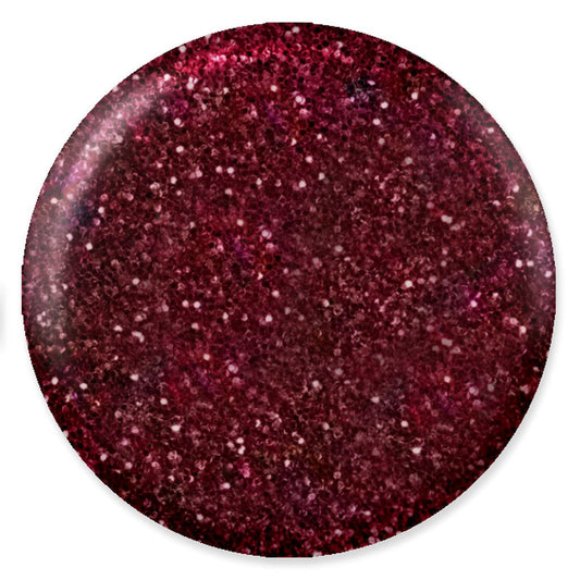 DND DC Mermaid Soak off Gel in holographic glitter - #231 Bordeaux