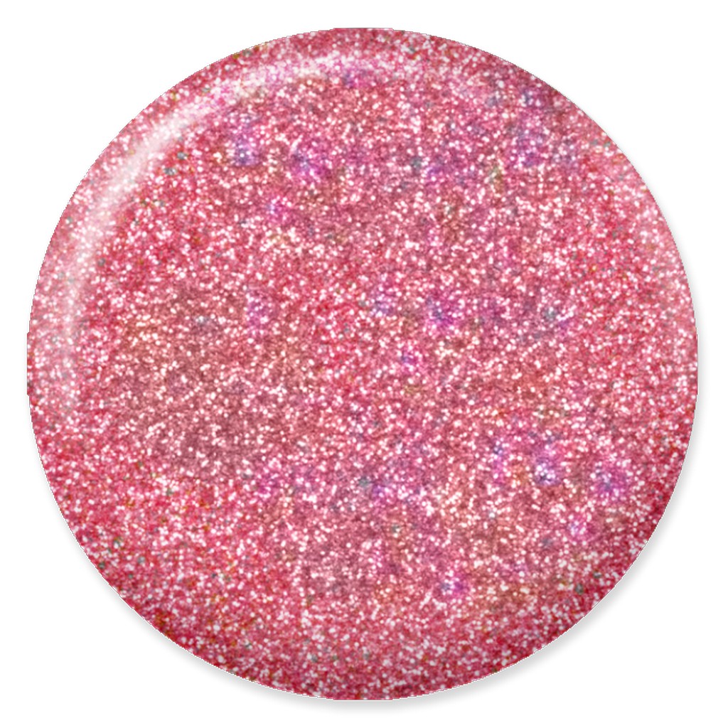 DND DC Mermaid Soak off Gel in holographic glitter - #241 Light Salmon