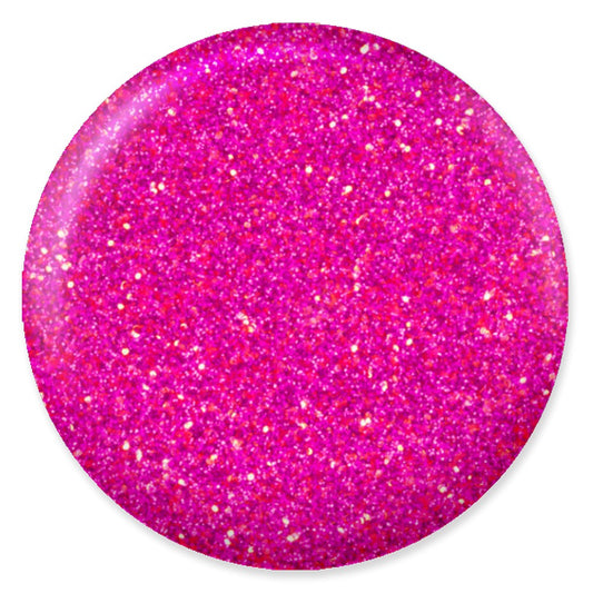 DND DC Mermaid Soak off Gel in holographic glitter - #244 Red Violet