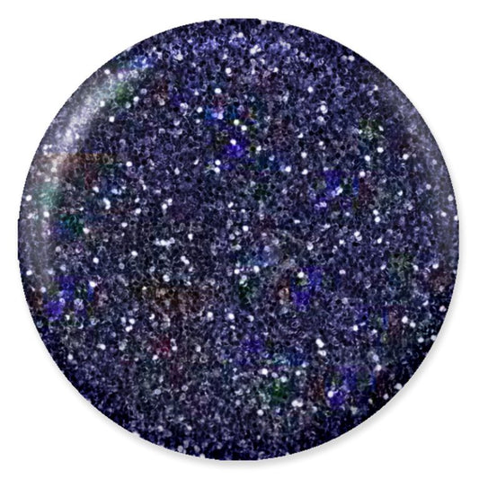 DND DC Mermaid Soak off Gel in holographic glitter - #253 Midnight