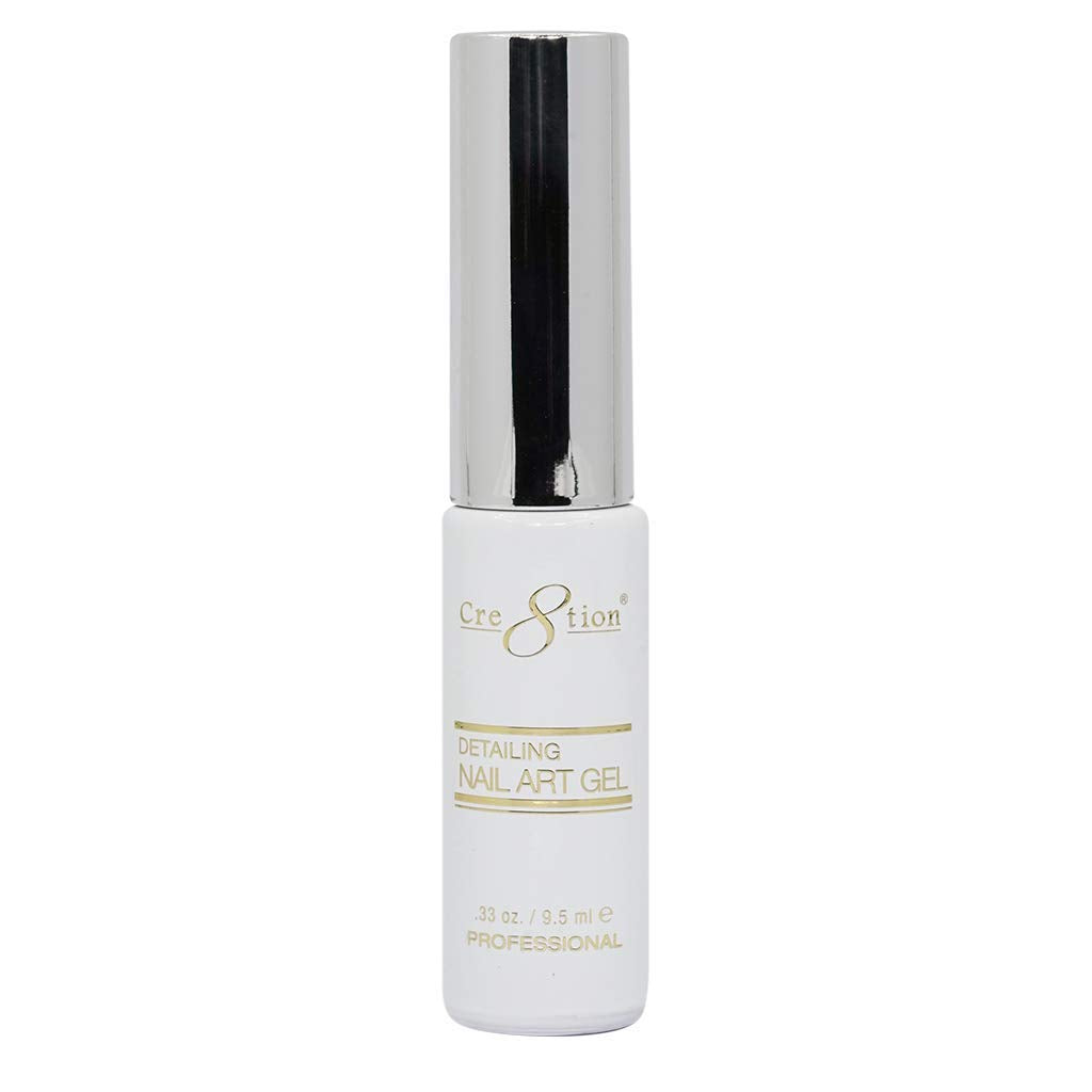 Cre8tion Detailing Nail Art Soak Off Gel Striper -  White