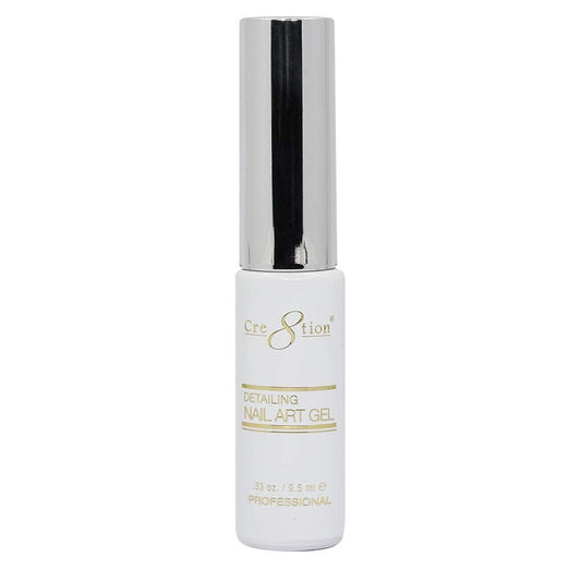 Cre8tion Detailing Nail Art Soak Off Gel Striper -  White