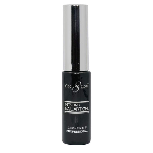 Cre8tion Detailing Nail Art Soak Off Gel Striper -  Black