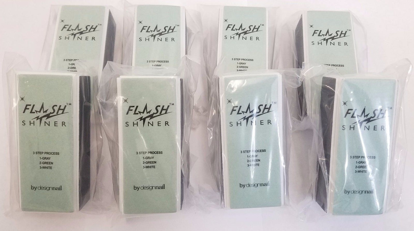 Nail Shiny Buffer - Design Nail Flash Shiner 3 - ways Buffer Block